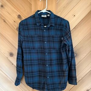 Vans Blue and Black Plaid Boy’s Shirt